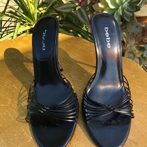 Bebe slip on heels
